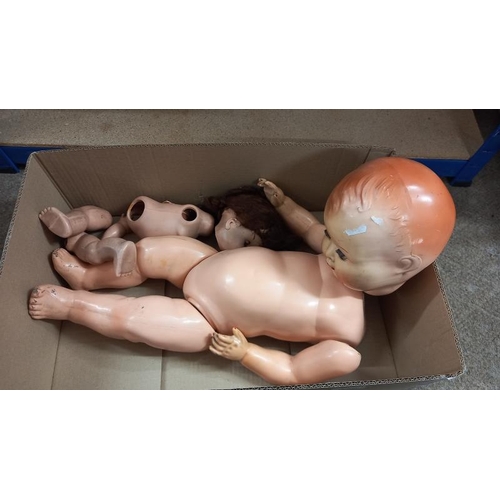 958 - 2 old dolls a/f