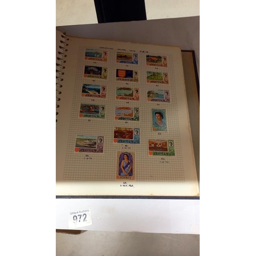 972 - A quantity of stamp albums etc.