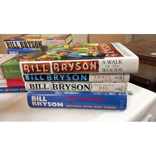 981 - A quantity of books by Bill Bryson, 8 hardback and 3 paperback