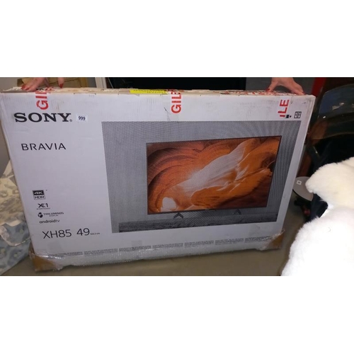 999 - A new boxed Sony Bravia XH85 android TV