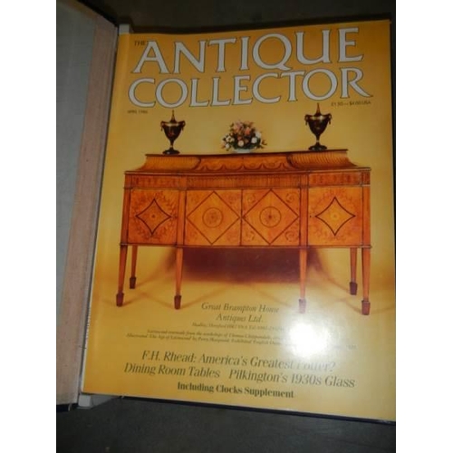 504 - Two folders of Antique Collector's magazines.