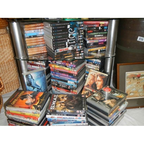 509 - A large quantity of DVD's.