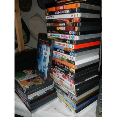 540 - A large quantity of DVD's