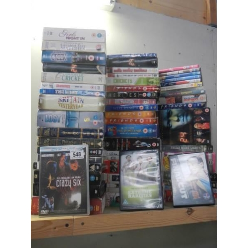 548 - A quantity of DVD's including boxed sets.