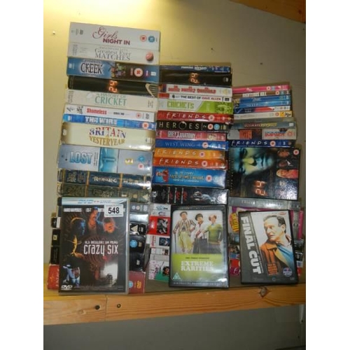 548 - A quantity of DVD's including boxed sets.