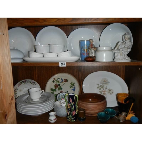 680 - A large lot of ceramics including dinner ware, Sylvac etc., COLLECT ONLY.