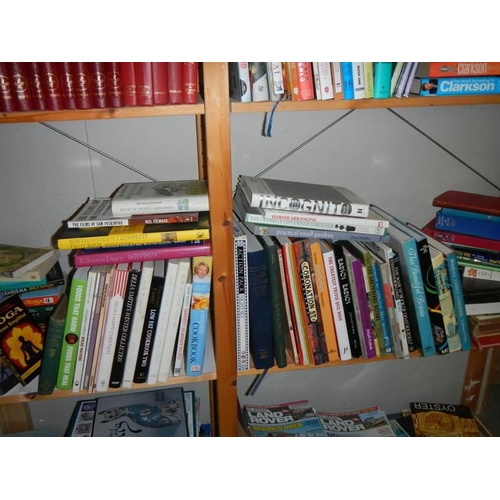 681 - A large lot of various fiction and non fiction books including encylopadia's, reference etc., COLLEC... 