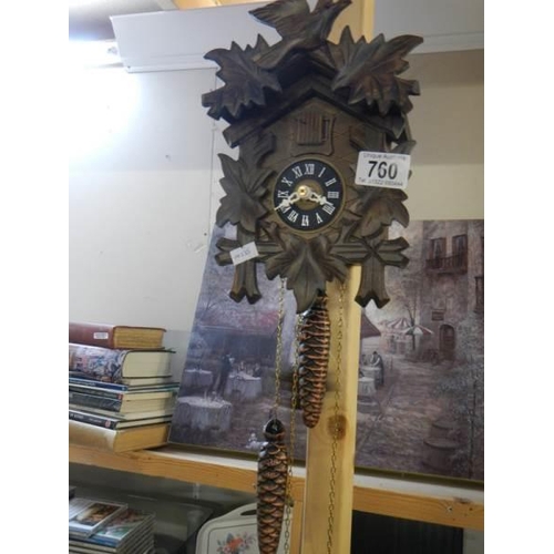 760 - A Black Forest cuckoo clock.