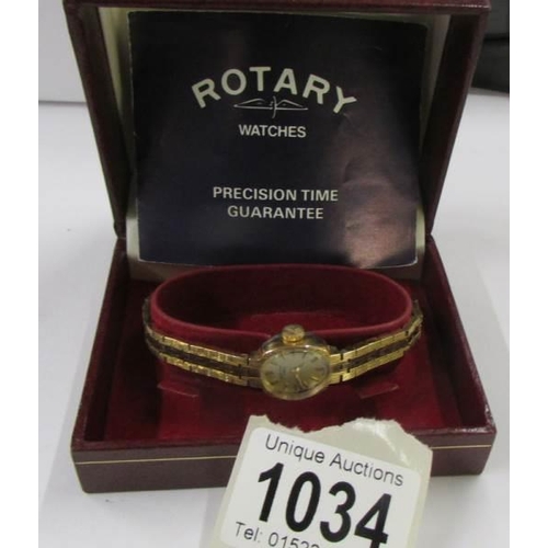 1034 - A boxed Rotary ladies wrist watch.