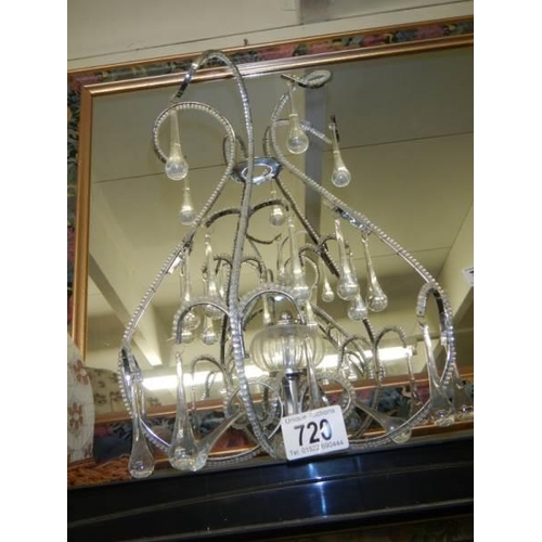 720 - A chandelier style hall light with droppers, COLLECT ONLY.