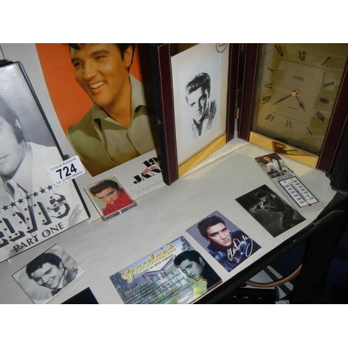 724 - A good lot of Elvis Presley ephemera.