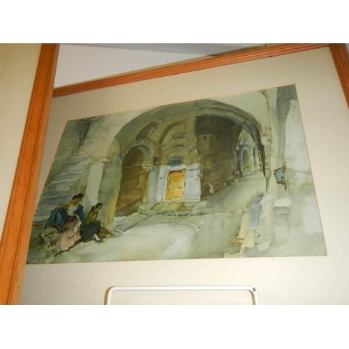 725 - Three good pine framed and glazed Russell Flint prints, COLLECT ONLY.