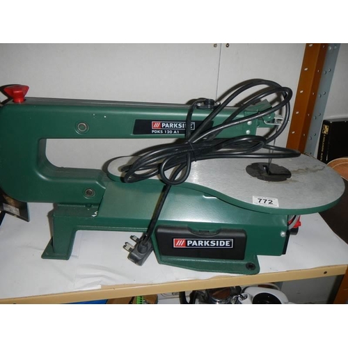 772 - A new Parkside fret saw, COLLECT ONLY,.