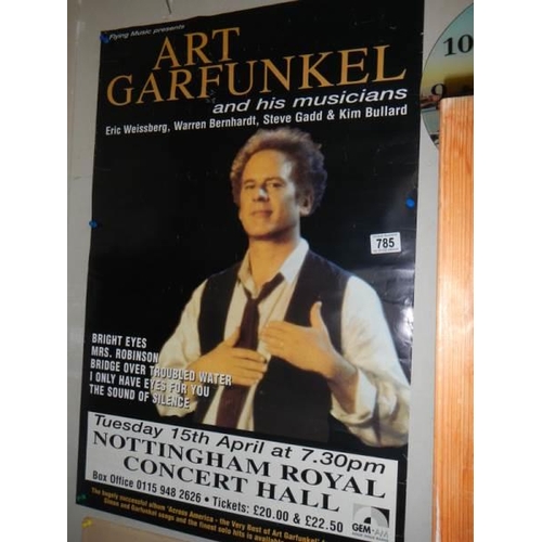 785 - An Art Garfunkle concert poster.