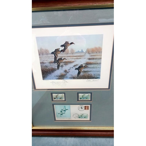 106 - A set of 7 framed & glazed limited edition Bruce Pearson duck stamp prints, all No: 35/200