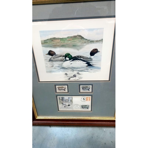 106 - A set of 7 framed & glazed limited edition Bruce Pearson duck stamp prints, all No: 35/200