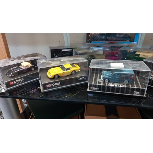 113 - A quantity of Corgi die cast including Land rover, Jaguar & Mini etc.