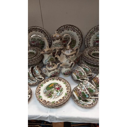 115 - A large quantity of Myotts Country Life English sciences dinner set. COLLECT ONLY