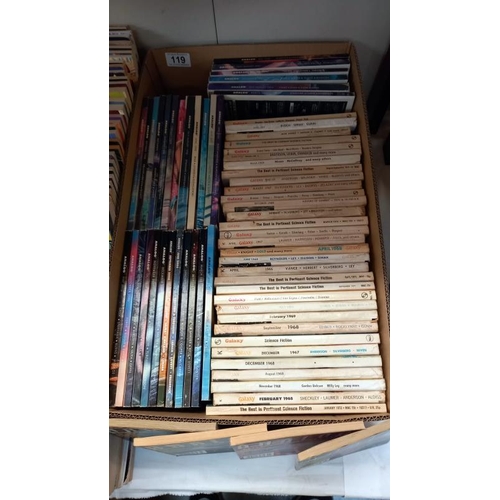 119 - A collection of approximately 75 Analog Science fiction & fact magazines (late 90's early 2000's) & ... 