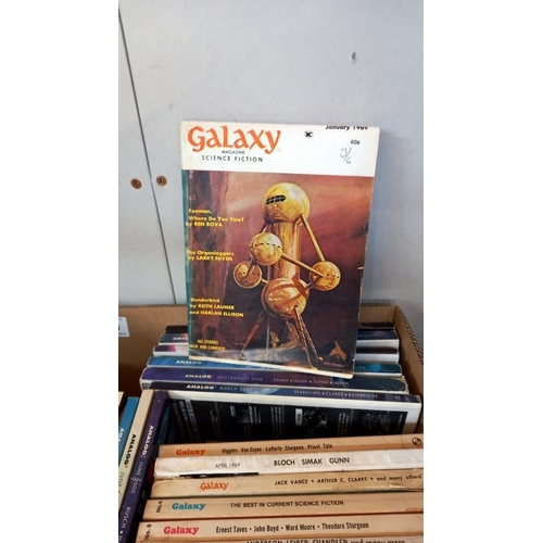 119 - A collection of approximately 75 Analog Science fiction & fact magazines (late 90's early 2000's) & ... 