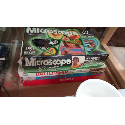 72 - A large quantity of vintage 1970's/80's board games etc. including The Generals microscope & Battles... 