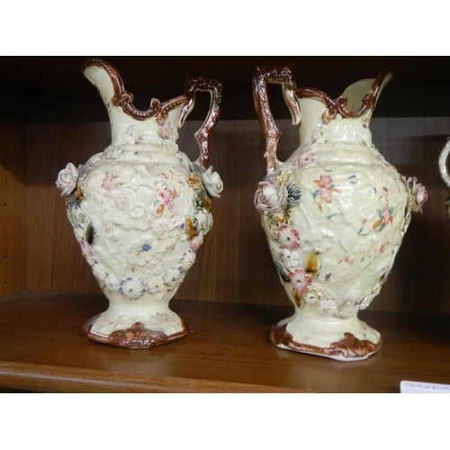 821 - Two pairs of early 20th century vases.