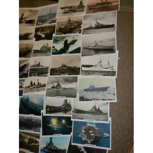 831 - Approximately 30 old images of battleships.