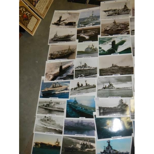 831 - Approximately 30 old images of battleships.