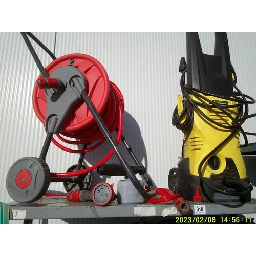 919 - A good quality hose and a working Karcher K2.  COLLECT ONLY.