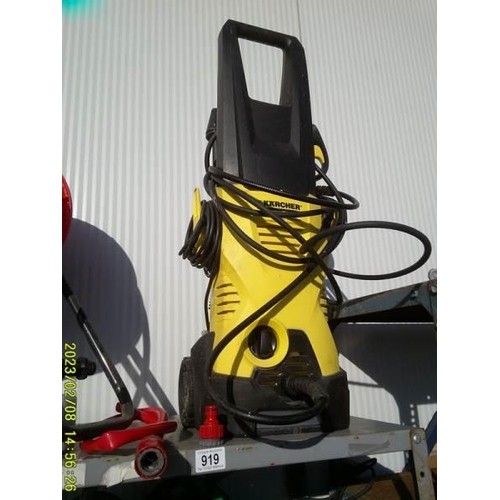 919 - A good quality hose and a working Karcher K2.  COLLECT ONLY.