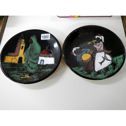 1000 - A pair of Spanish plates