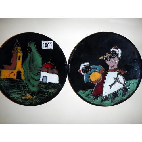 1000 - A pair of Spanish plates