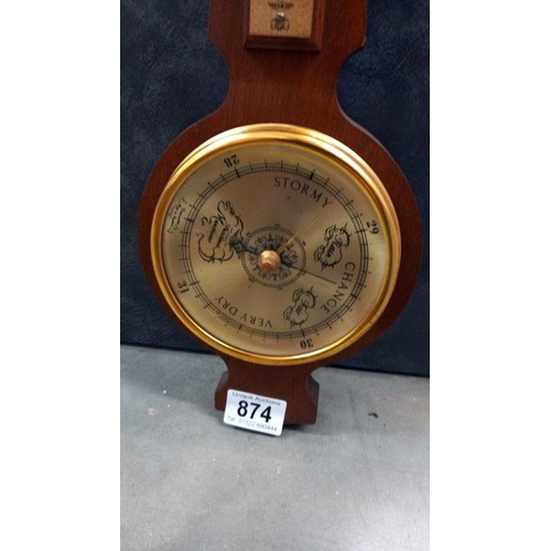 874 - A 1960's barometer.