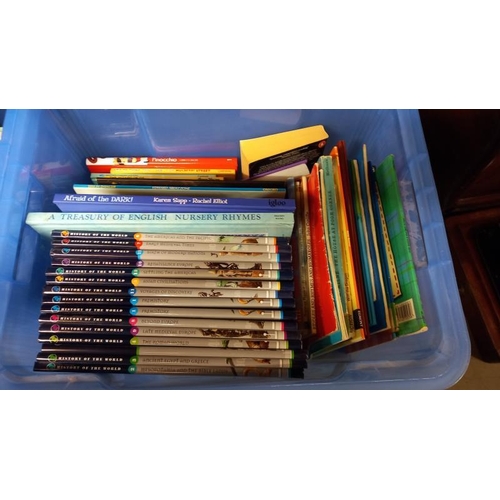 136 - 2 boxes of children's annuals and books including Tarzan, Stingray, Eagle etc COLLECT ONLY