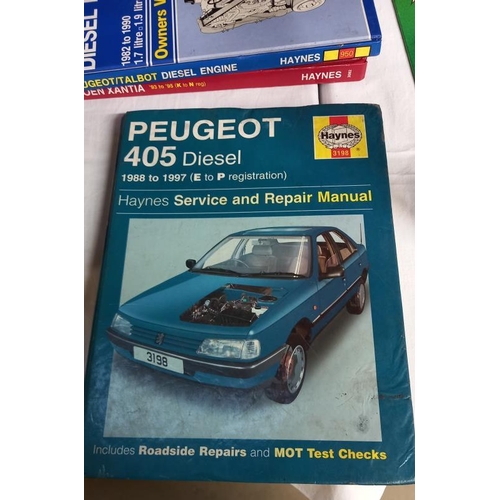 149 - A quantity of Haynes manuals including Mercedes-Benz C-Class