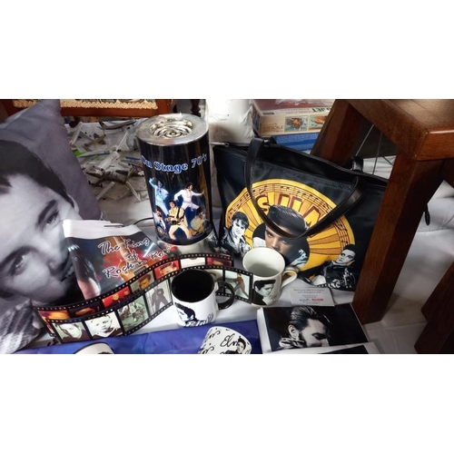 168 - A good selection of Elvis memorabilia