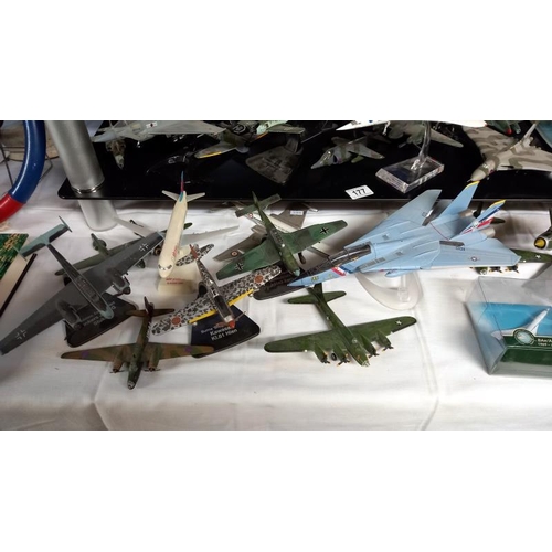 177 - A large quantity of mainly Corgi unboxed military aircraft etc (some a/f)