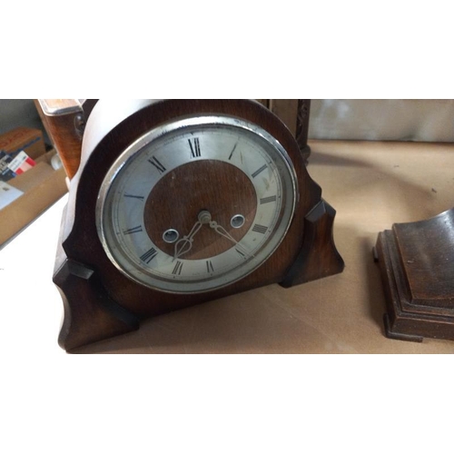 182 - 5 x 8 day mantle clocks for spares or repair COLLECT ONLY