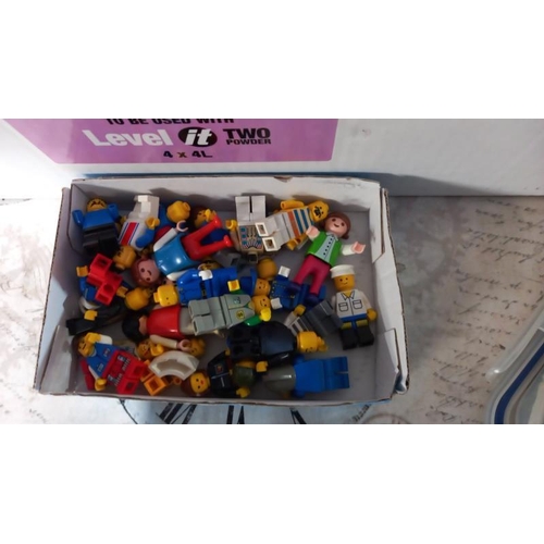 209 - A box of old Lego including Minifigs and some Lego Technics in box