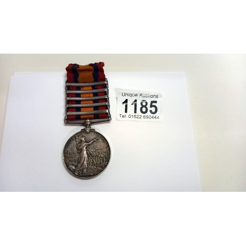 1185 - A Victorian South Africa medal & Edward the VII South African medal (Being sold with Lot 1186)