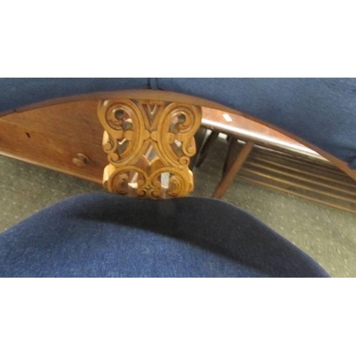 1568 - A Victorian mahogany tub chair, COLLECT ONLY.