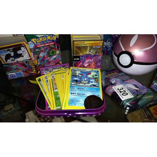 320 - A good qty of Pokemon cards inc sealed packs and promo's and ultra rare's