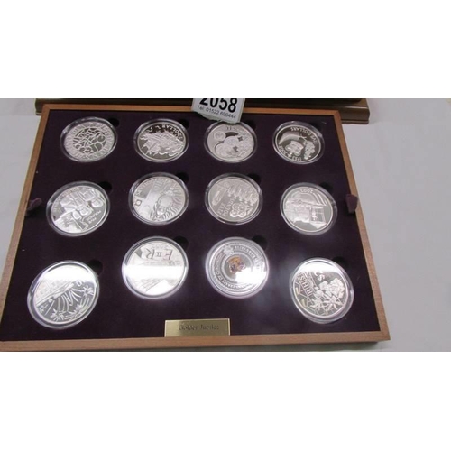 2058 - A cased Queen Elizabeth II Golden Jubilee coin collection.