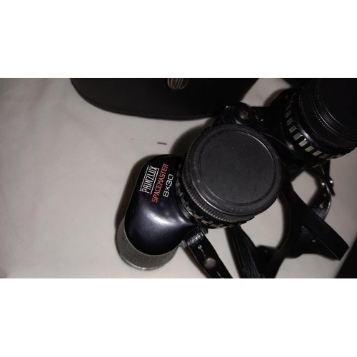 36 - A Prinzolux Spacemaster 8x30 Binoculars with case