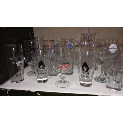 47 - A Selection of Pub Advertising and Other Drinking Glasses