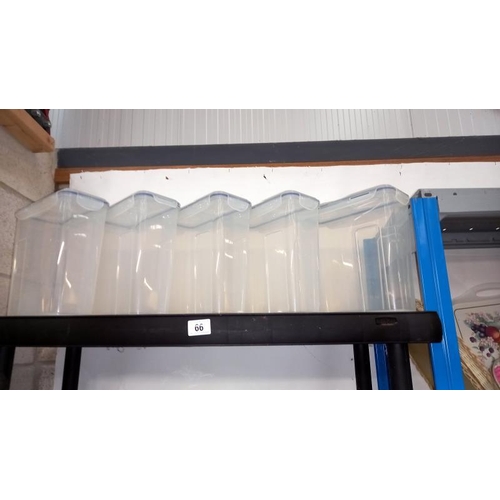 66 - A Large quantity of Kitchen Storage Containers (2 shelves)