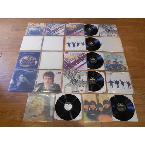 19 - Collection of 18 Beatles vinyl LPs Records of note includes 4 x Beatles White Albums. 1, Low number ... 