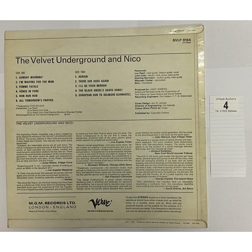 4 - Velvet Underground and NICO Produced Andy Warhol SVLP9184