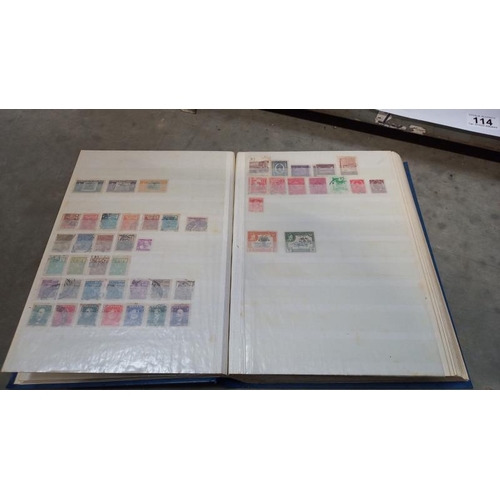 114 - A  selection of 6 albums of stamps