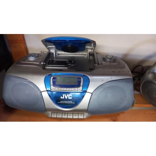 127 - A JVC radio CD player and Wharfdale CD player